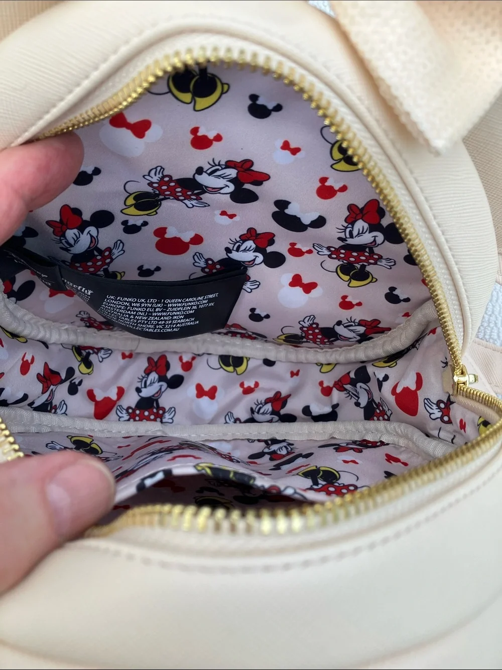 NWOT Disney + Loungefly Minnie Mouse Pin Collector Mini Backpack